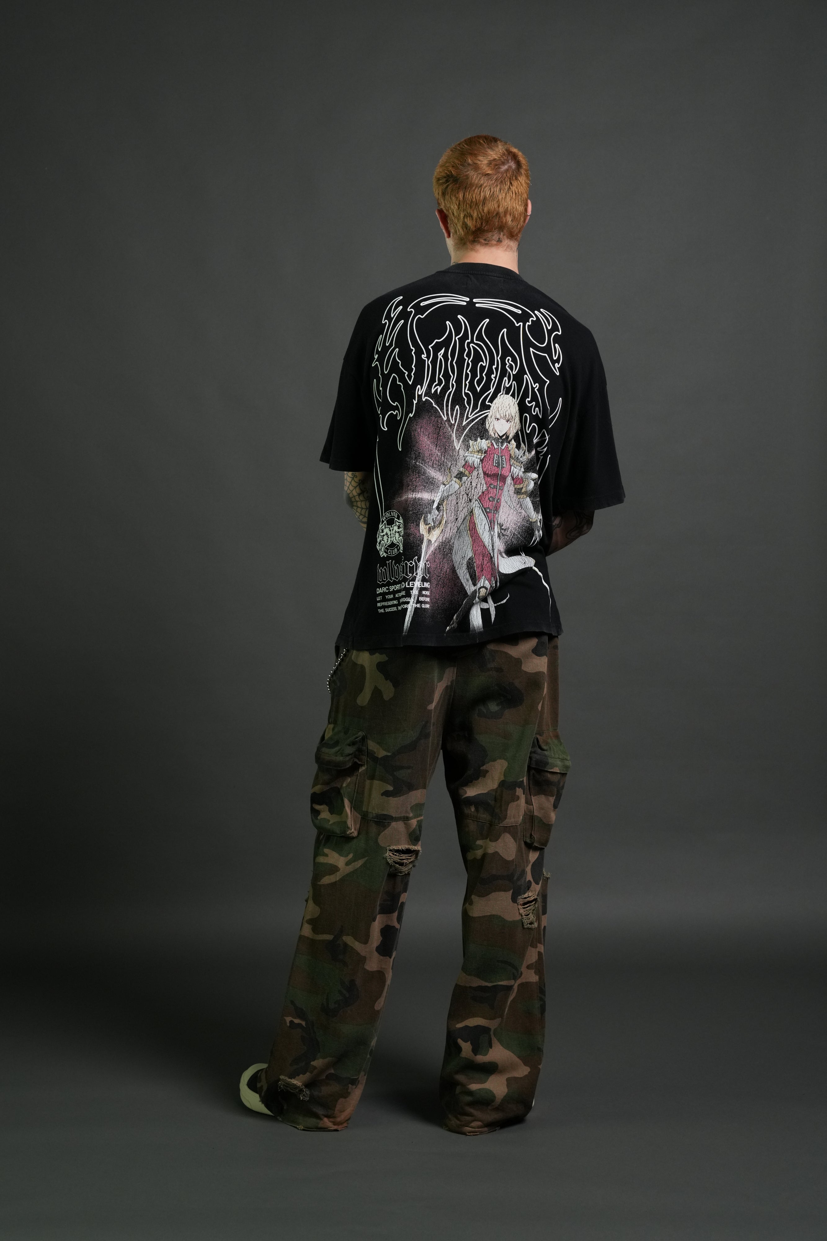 The Valkyrie Premium Oversized Tee in Black
