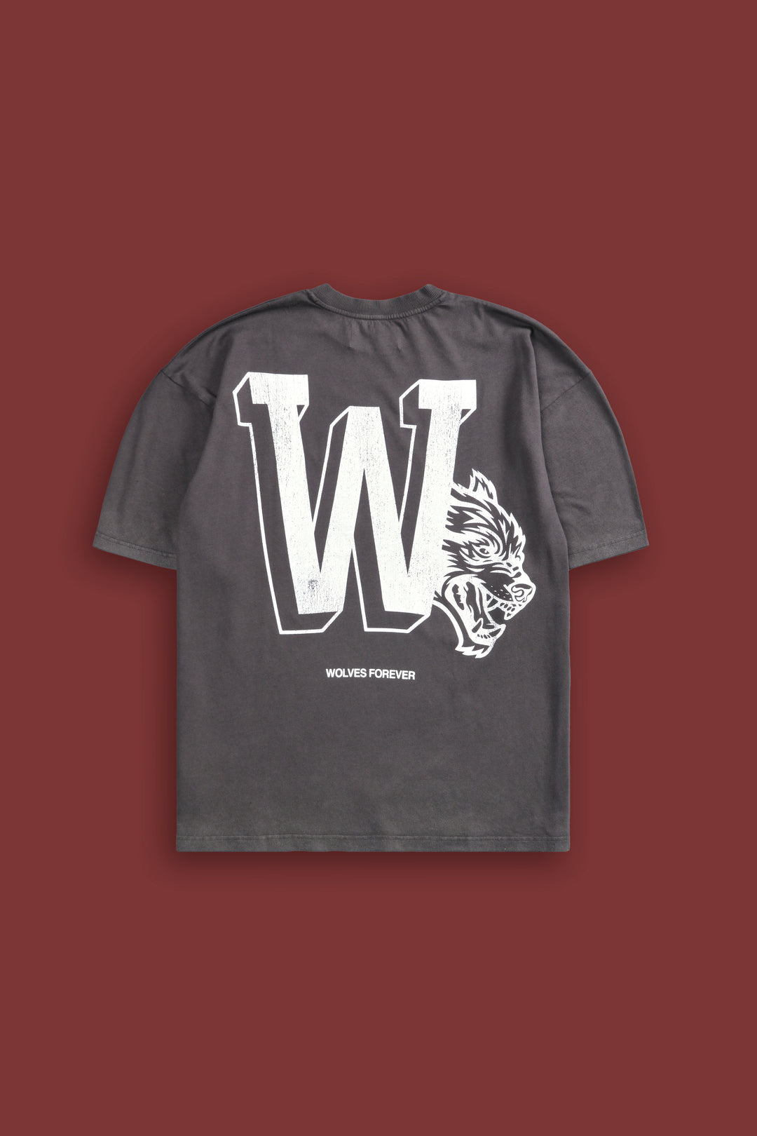 Our Stamp "Premium" Oversized Tee in Wolf Gray