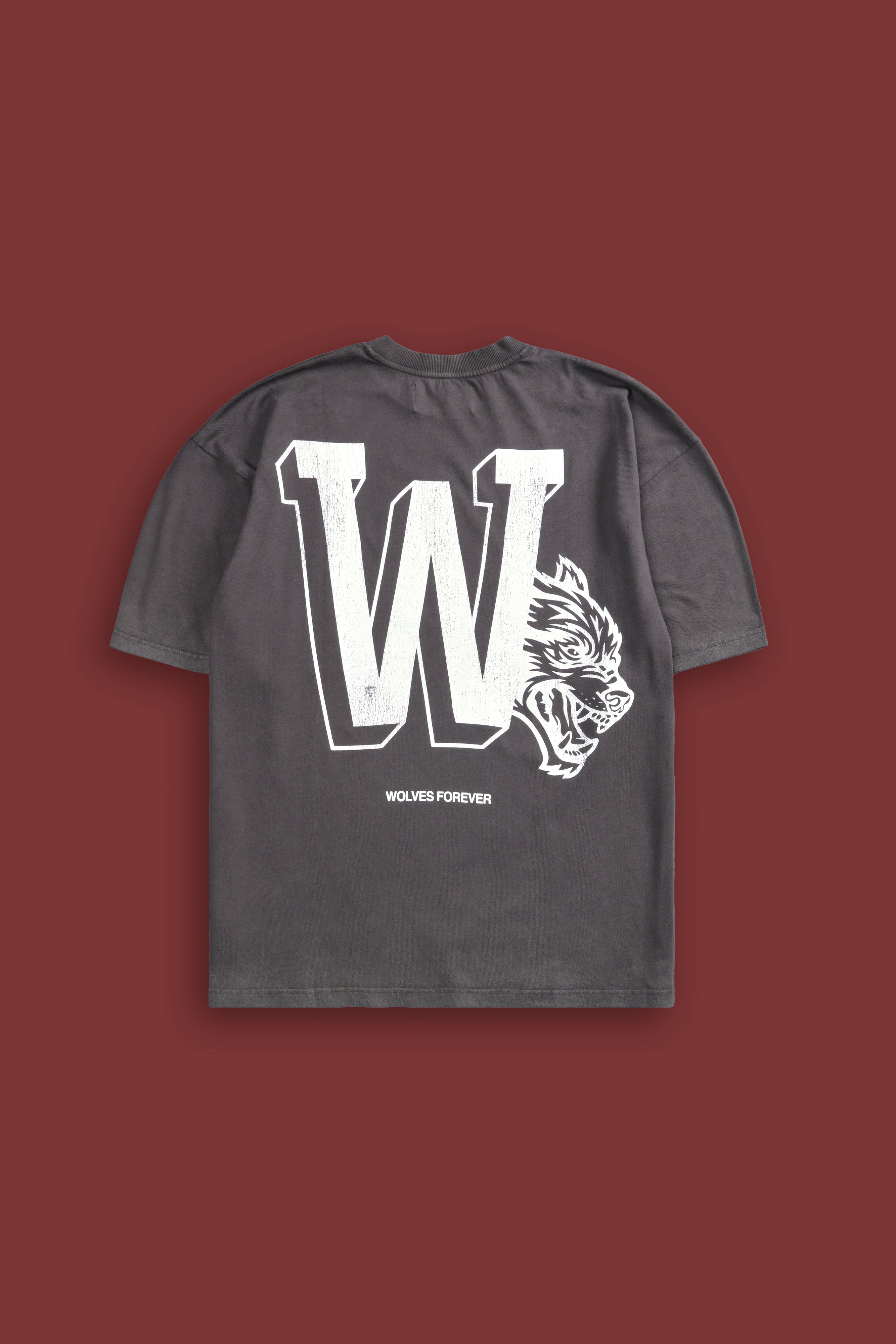 Our Stamp "Premium" Oversized Tee in Wolf Gray