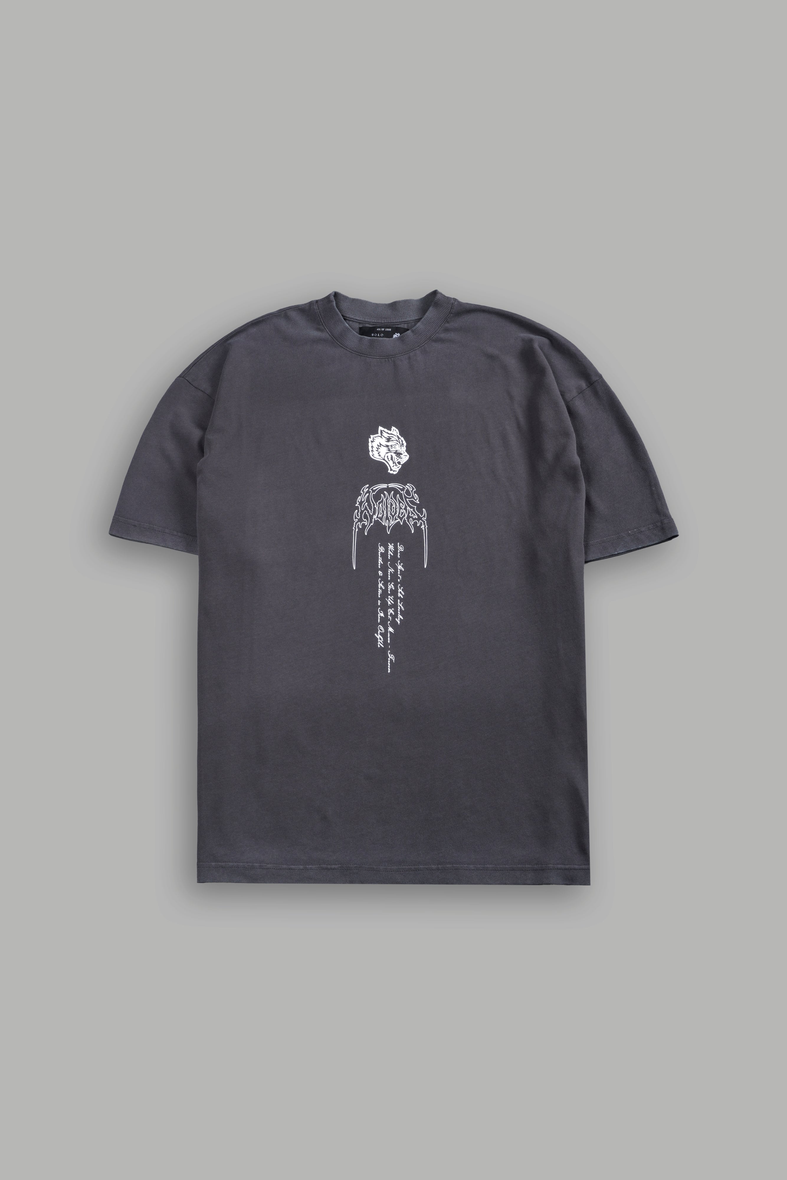 The Valkyrie Premium Oversized Tee in Black
