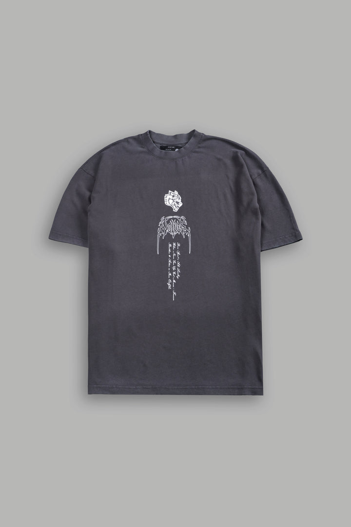 The Valkyrie Premium Oversized Tee in Black