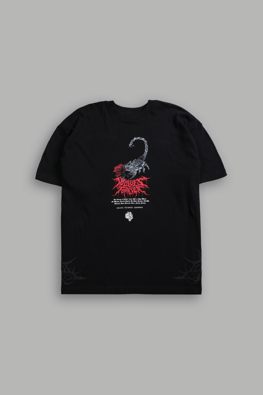 Scorpion Thorns "Premium" Oversized Tee in Black