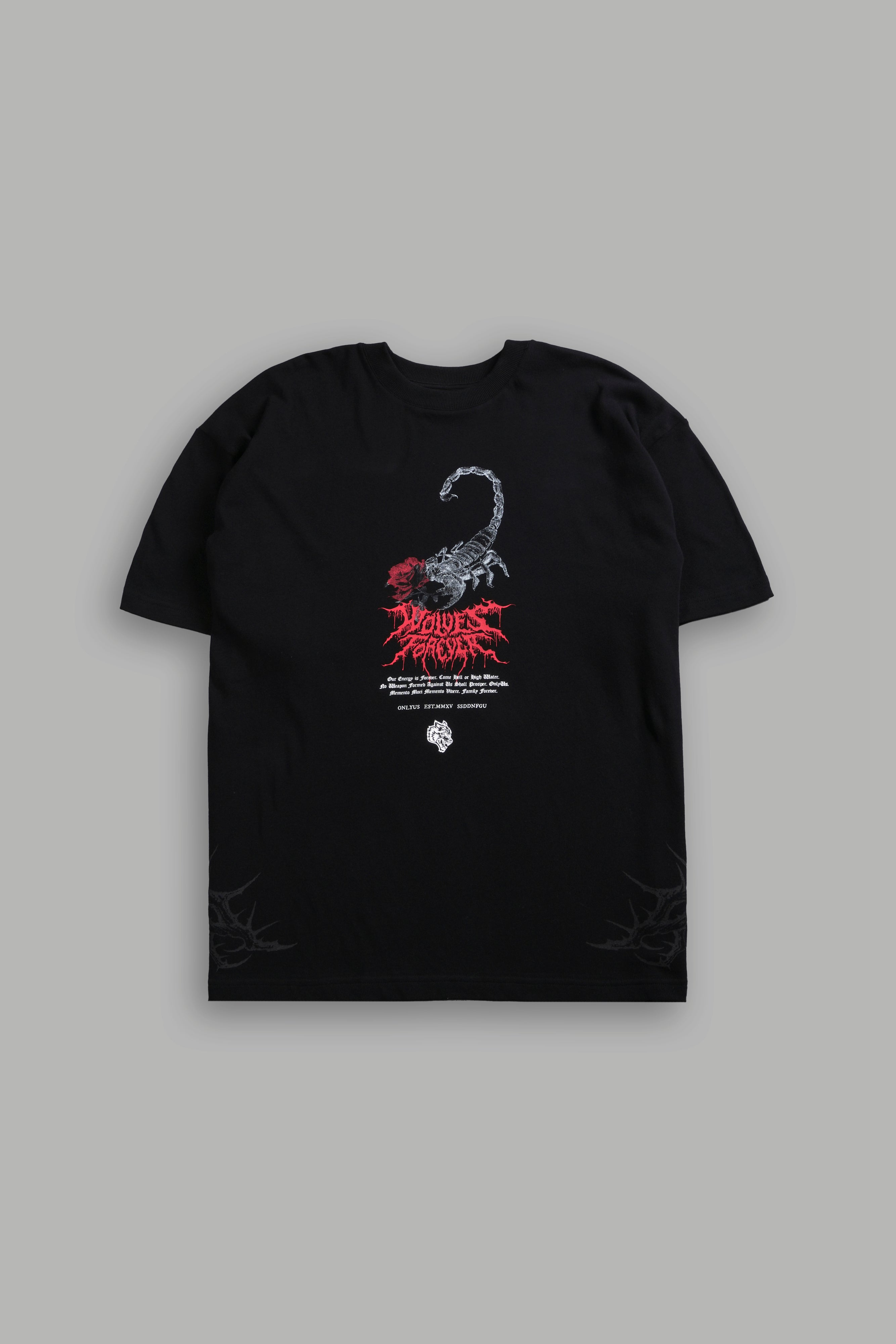 Scorpion Thorns "Premium" Oversized Tee in Black