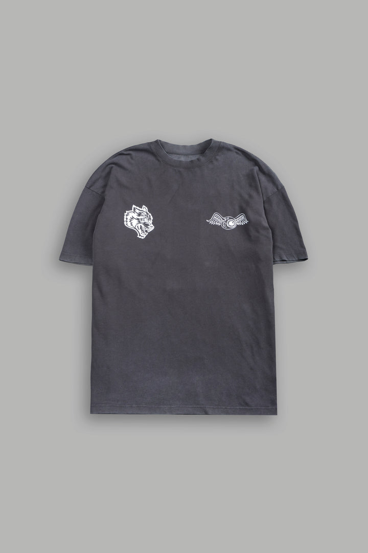 Kulture Klash V2 Premium Oversized Tee in Wolf Gray