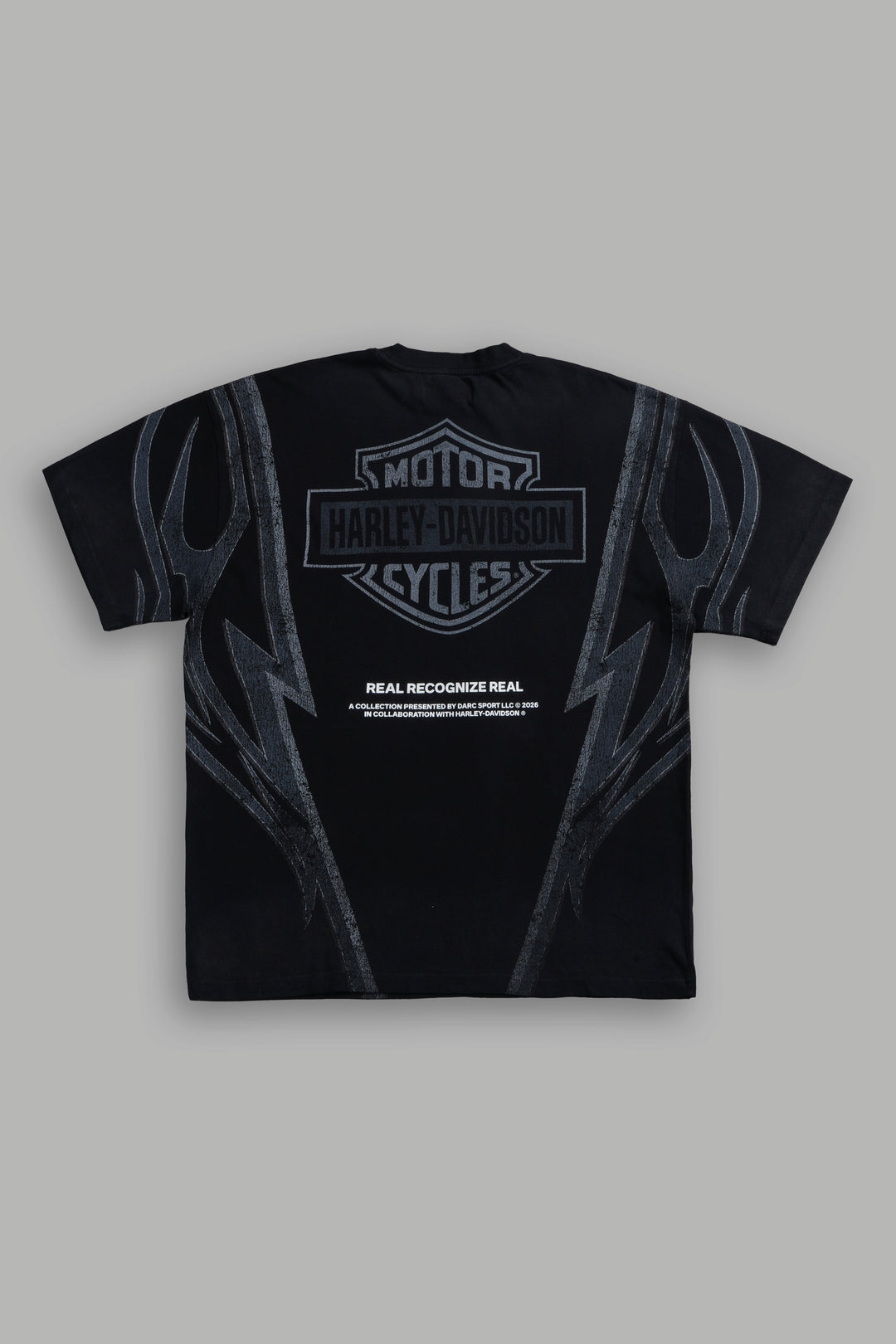 Real Recognize Real Unisex Premium Oversized Tee in Black Drift Wash