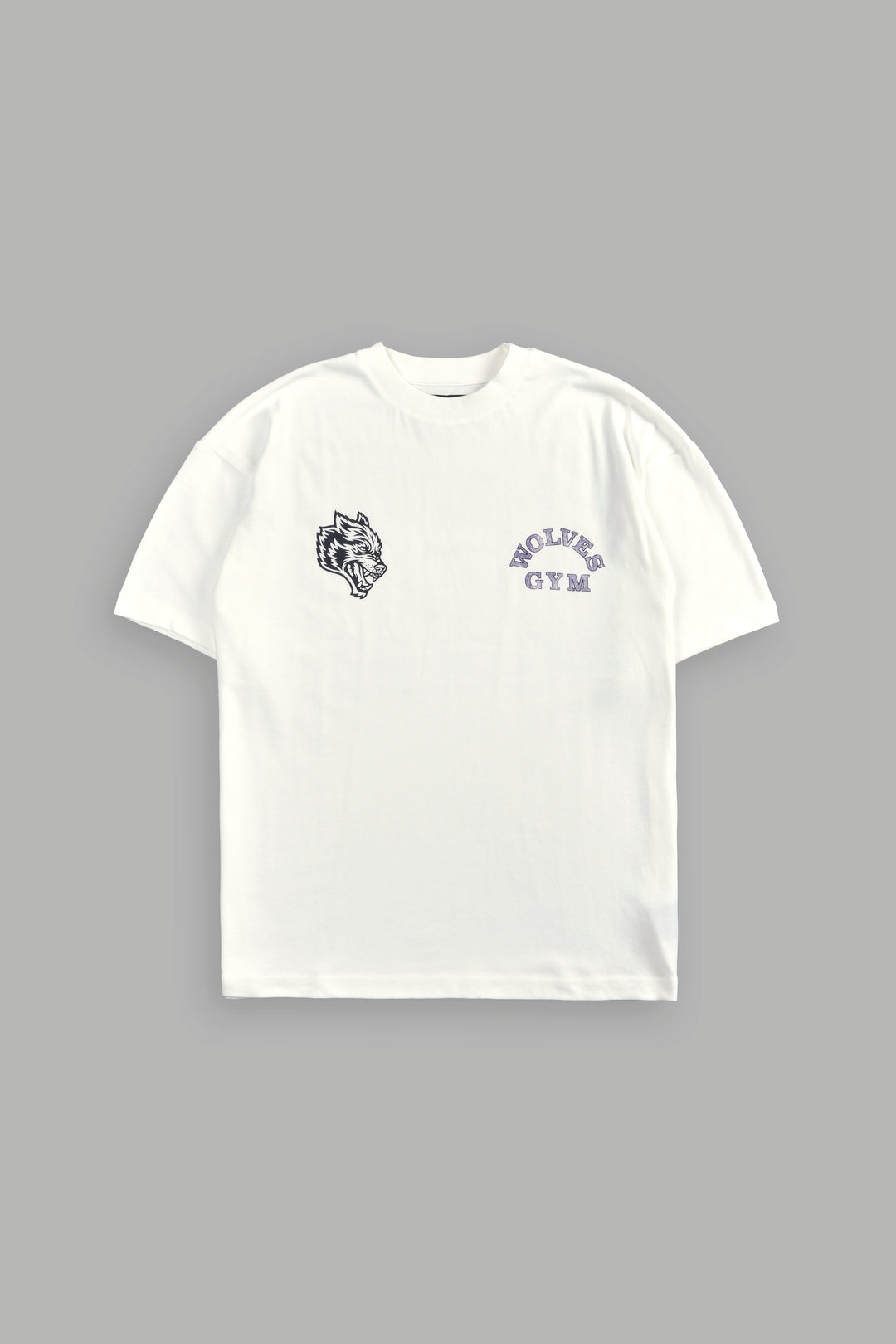 Wolves Gym V2 "Premium" Oversized Tee in Cream