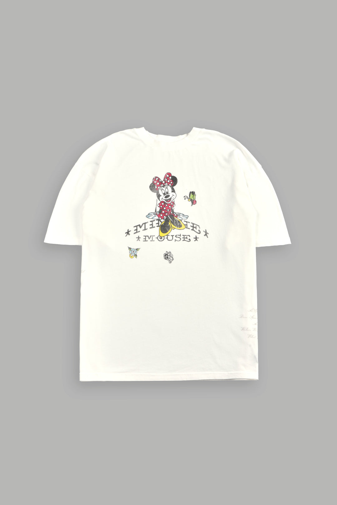 Minnie Mouse Energy  Side-By-Side Series Premium Oversized Tee in Cream