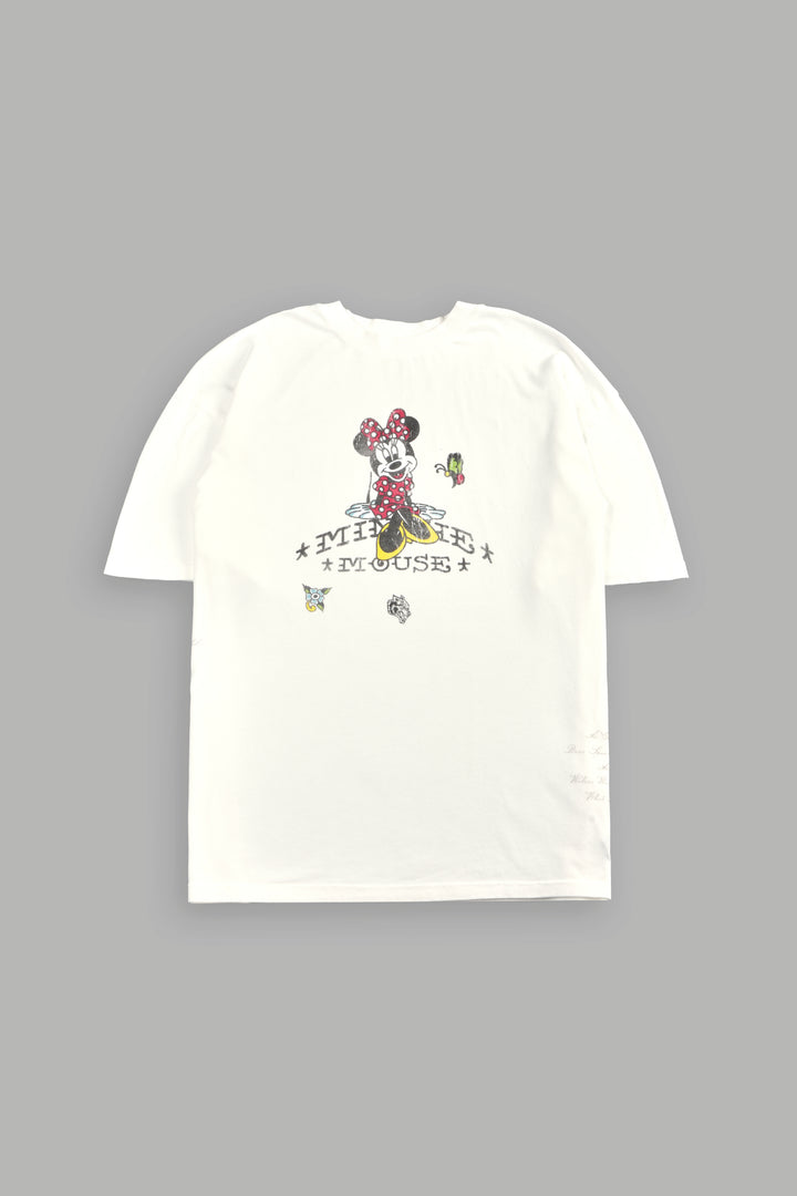 Minnie Mouse Energy  Side-By-Side Series Premium Oversized Tee in Cream