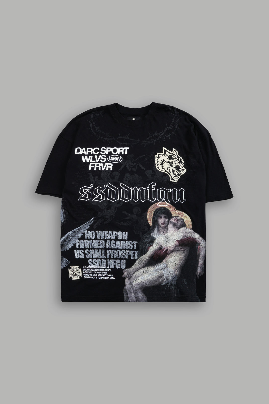 Creed Premium Oversized Tee in Black