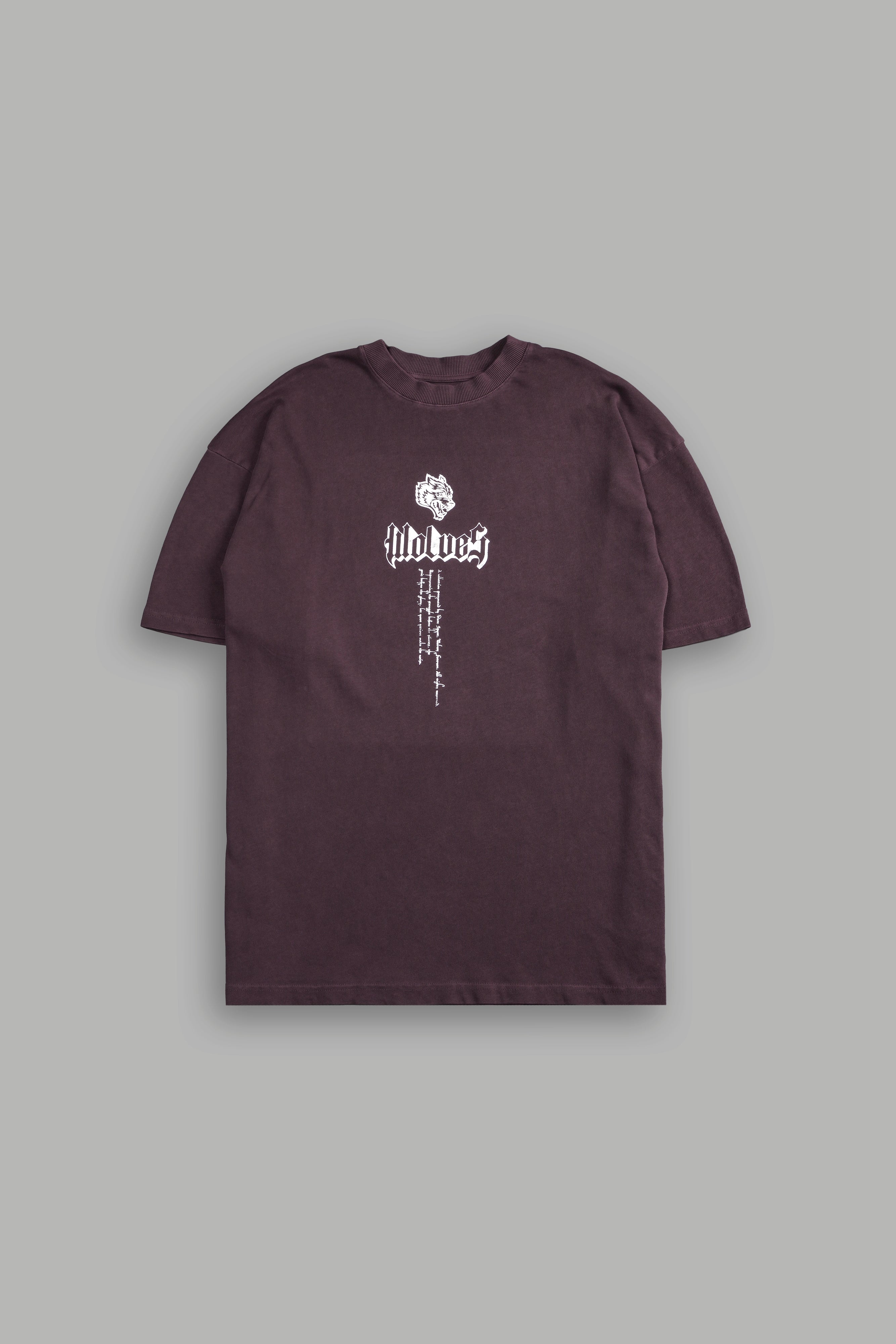 Age Of The Valkyrie "Premium" Oversized Unisex Tee in Darc Purple
