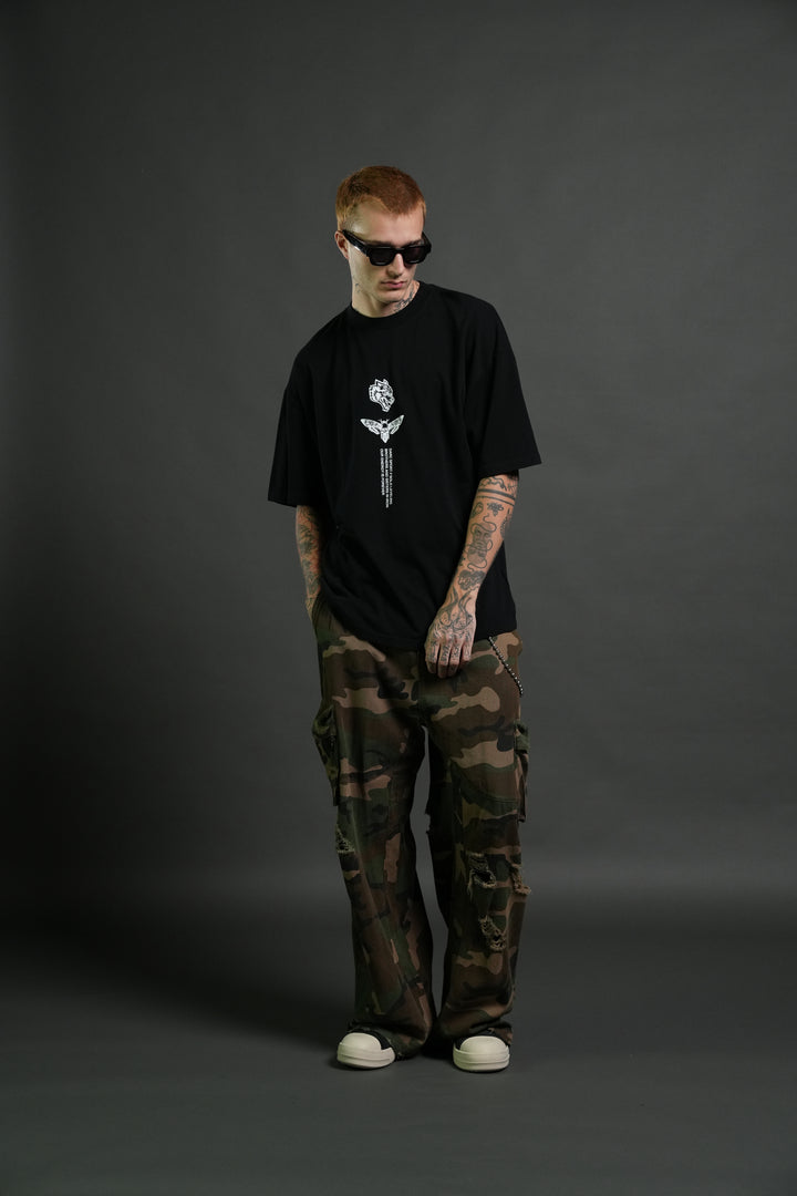 Awakened Premium Oversized Tee in Black