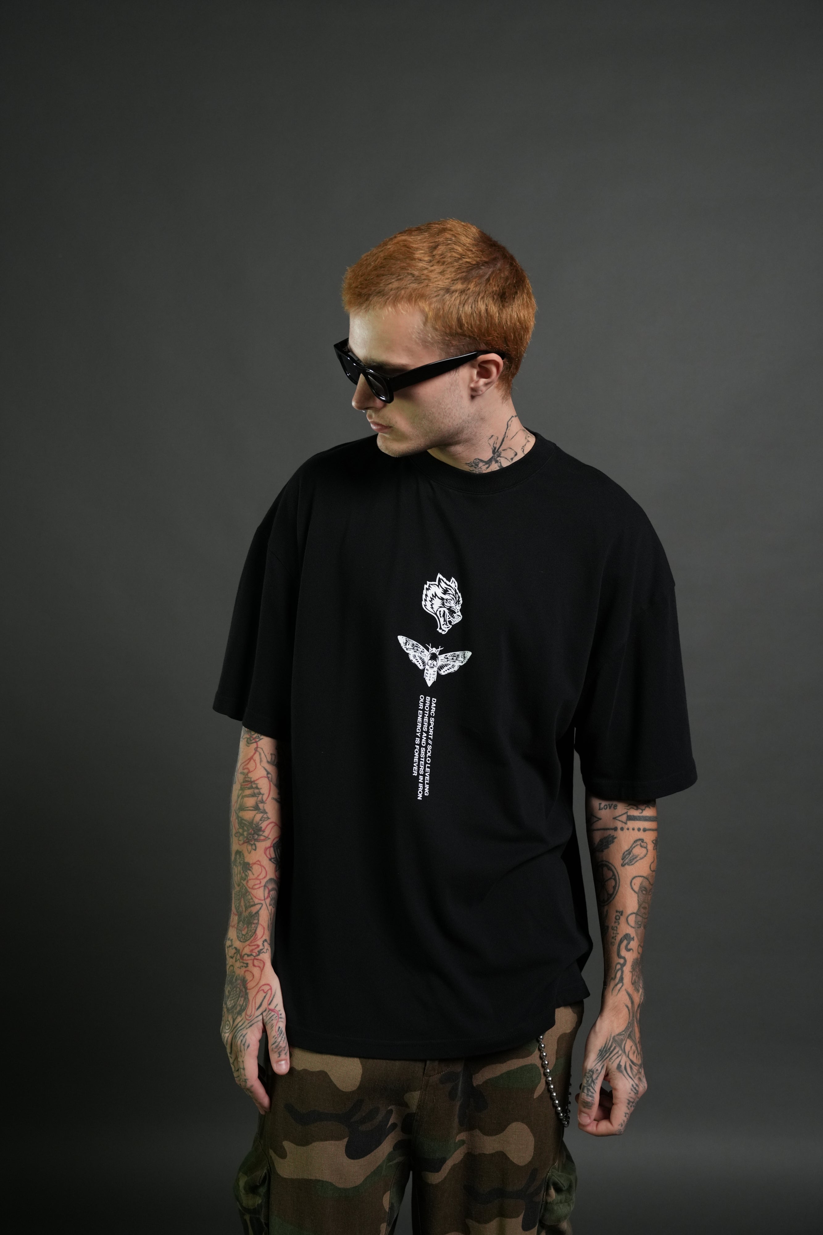 Awakened Premium Oversized Tee in Black
