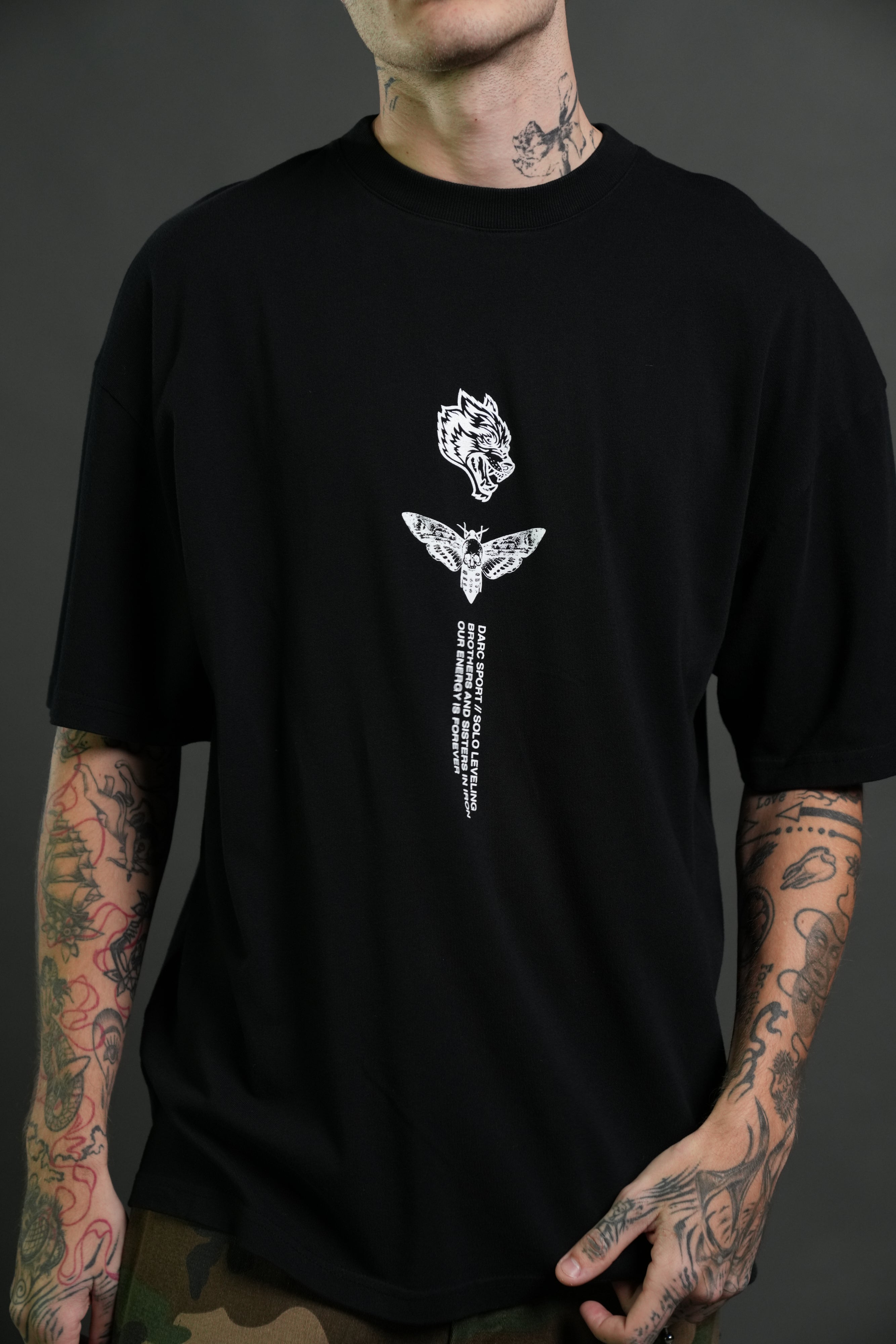 Awakened Premium Oversized Tee in Black