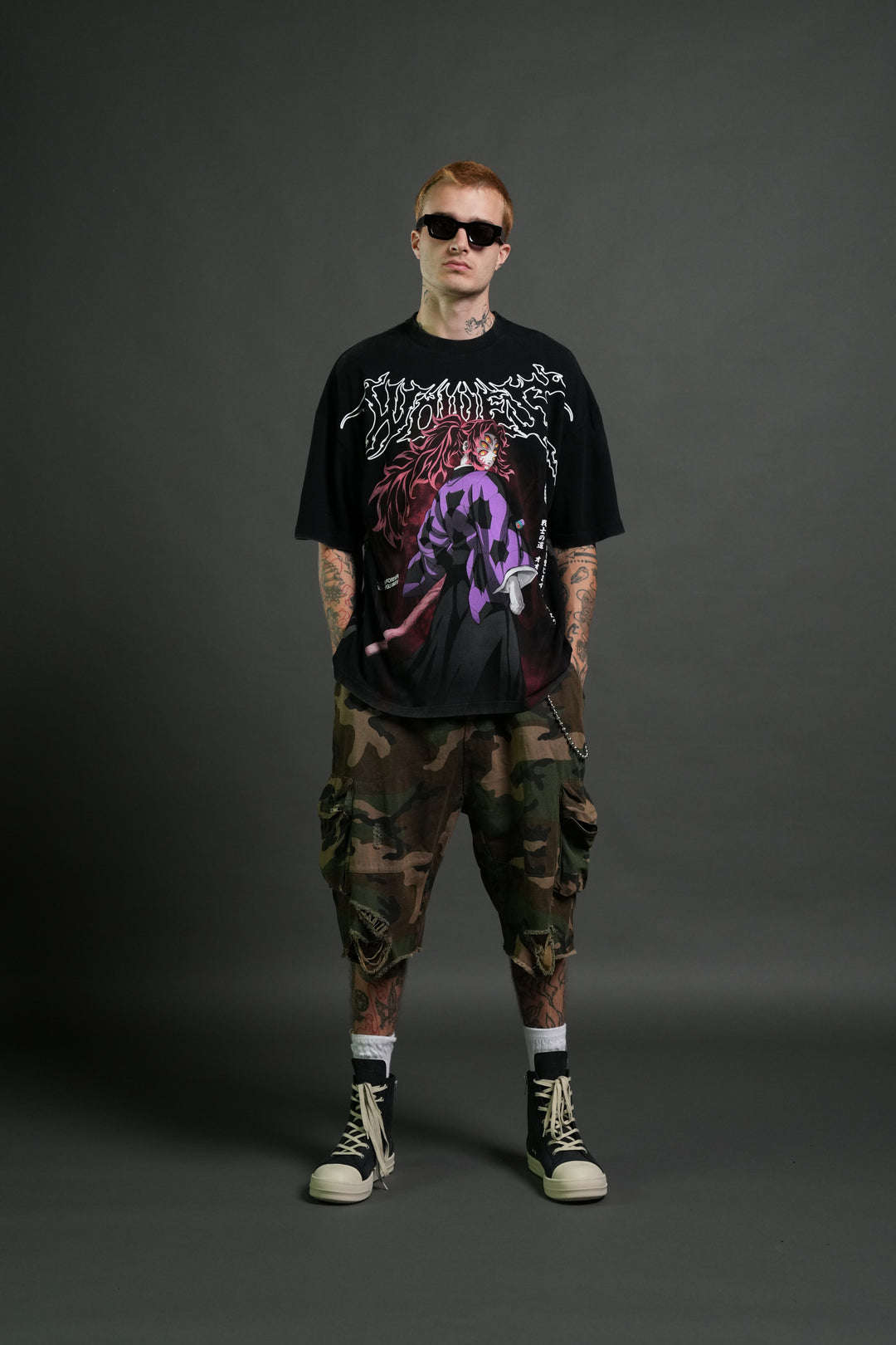 Blood Moon Premium Oversized Tee in Black