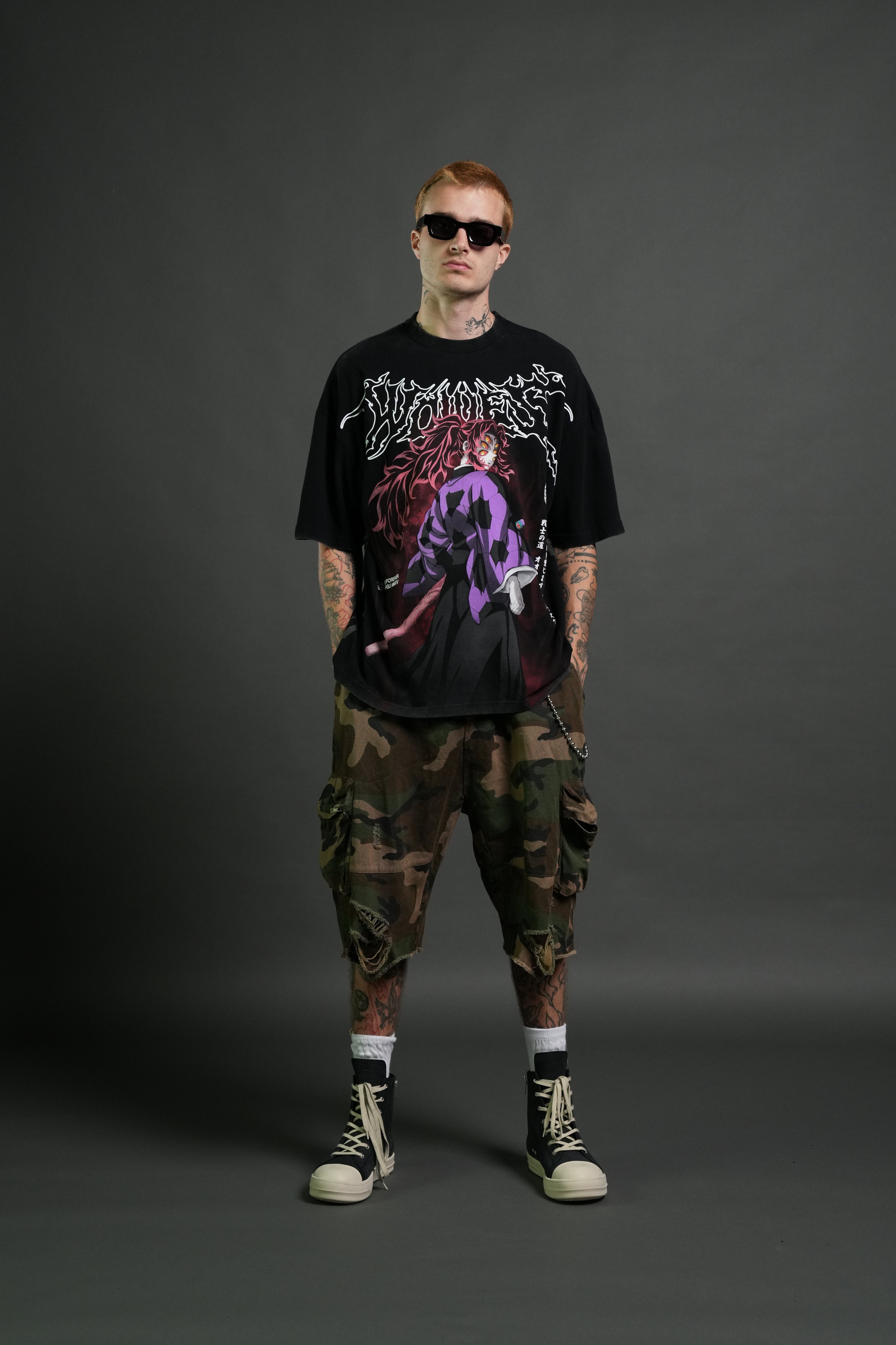 Blood Moon Premium Oversized Tee in Black