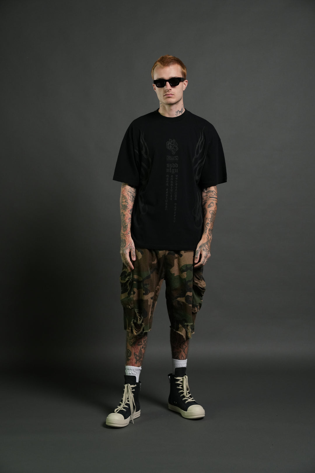 Gyomei Forever Premium Oversized Tee in Black