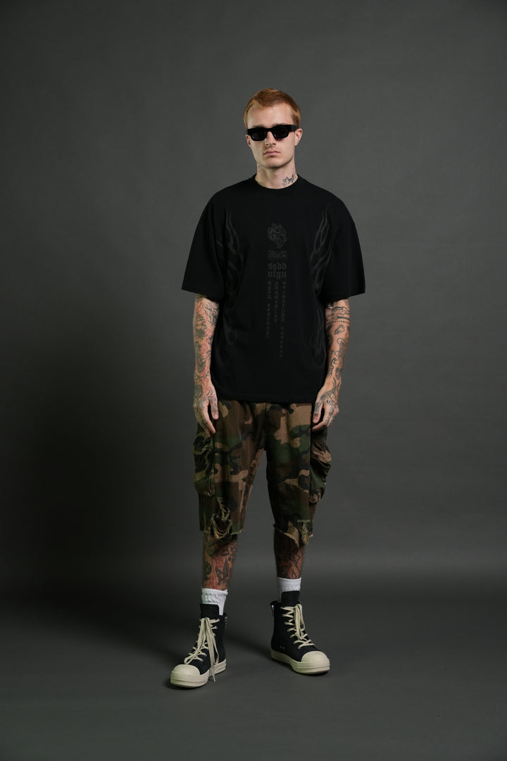 Gyomei Forever Premium Oversized Tee in Black