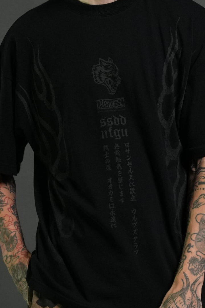 Gyomei Forever Premium Oversized Tee in Black