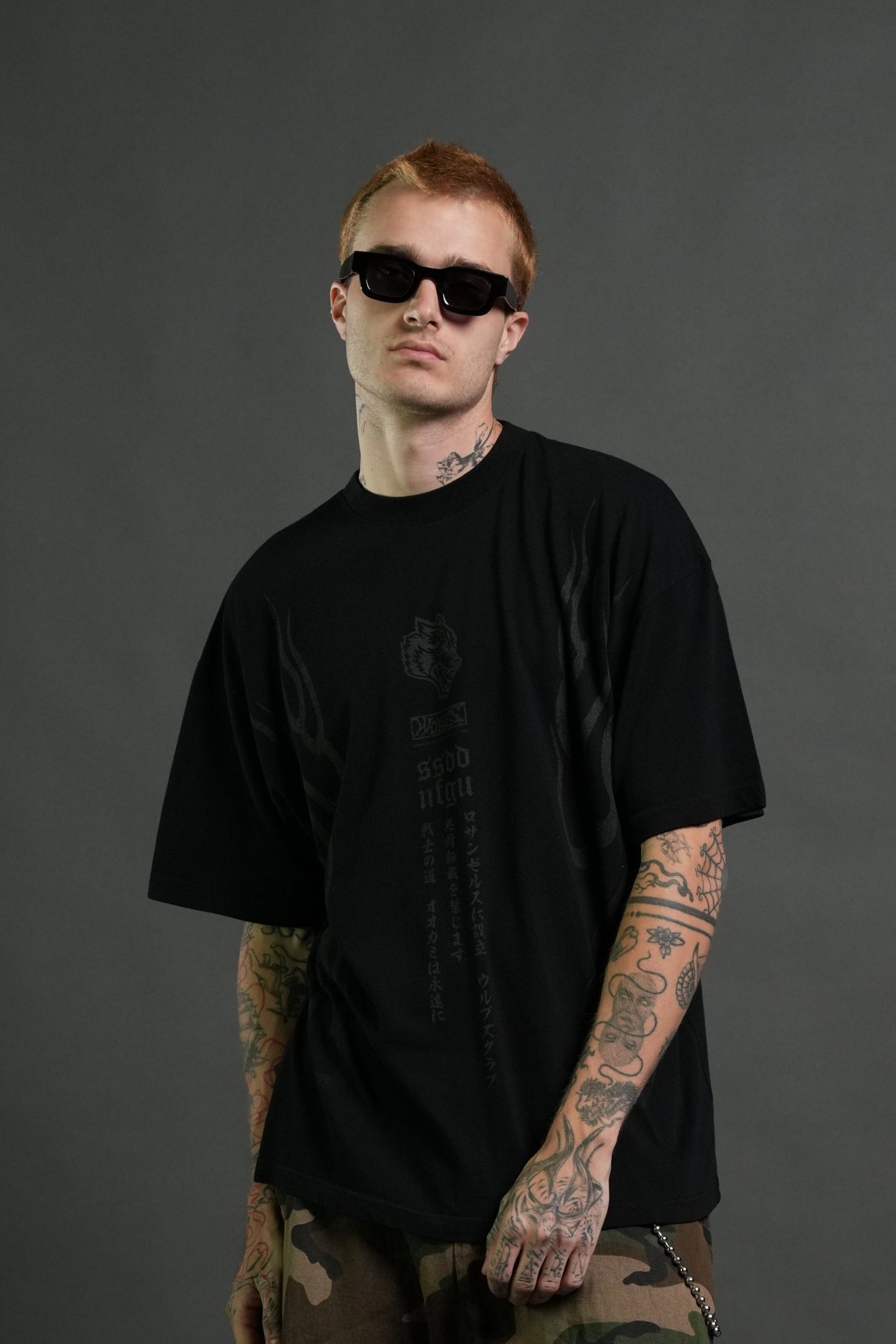 Gyomei Forever Premium Oversized Tee in Black