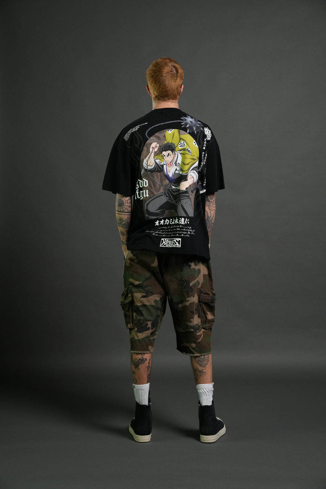 Gyomei Forever Premium Oversized Tee in Black