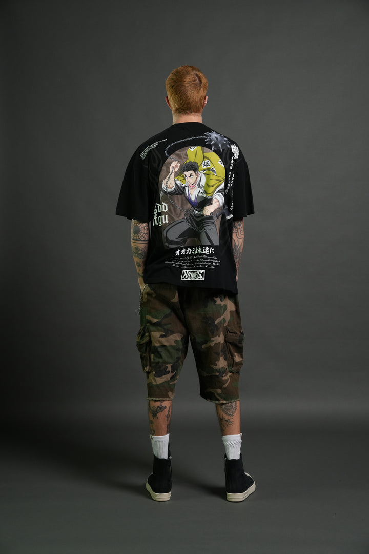 Gyomei Forever Premium Oversized Tee in Black