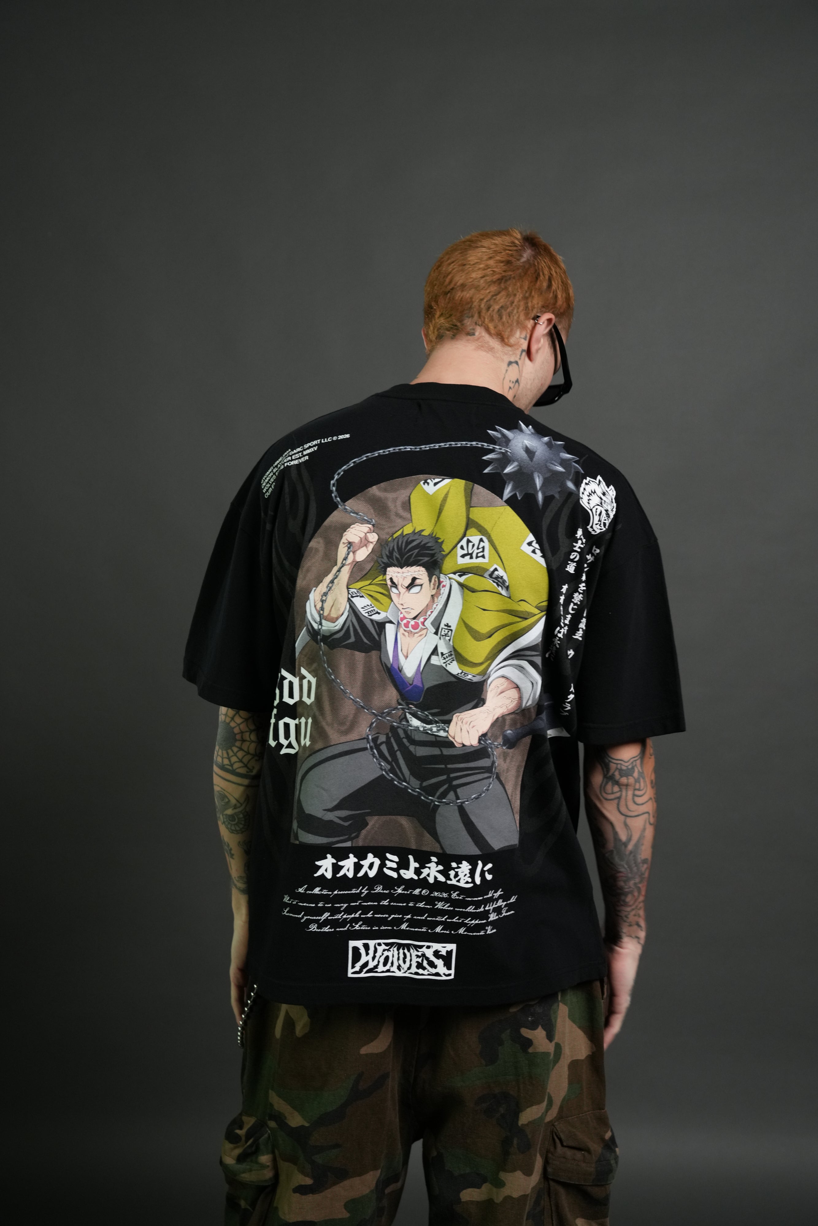 Gyomei Forever Premium Oversized Tee in Black