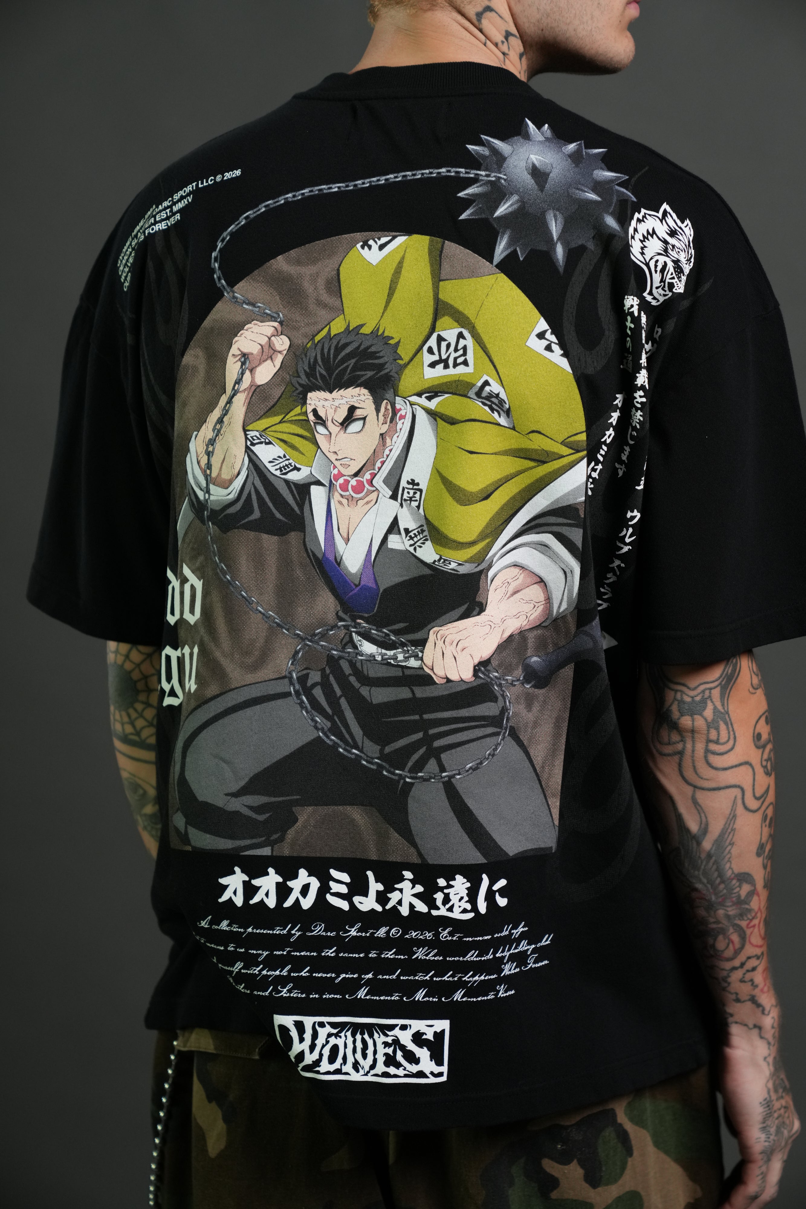 Gyomei Forever Premium Oversized Tee in Black