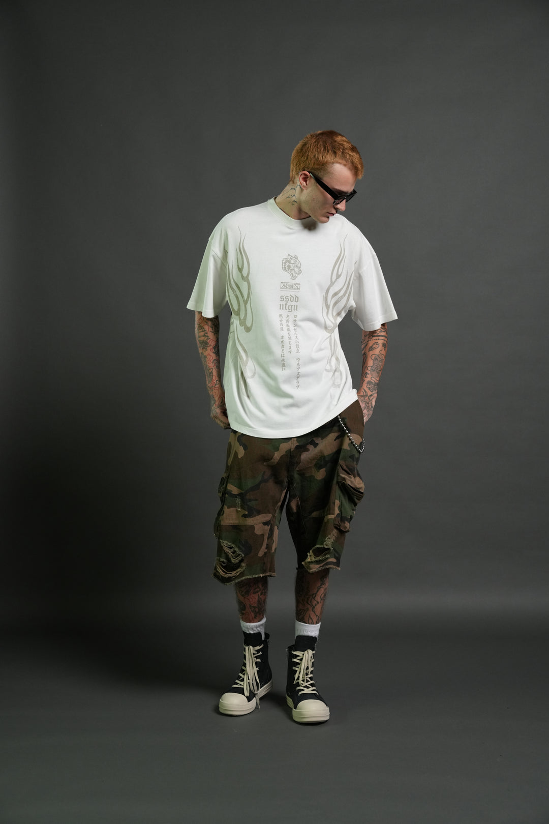 Gyomei Forever Premium Oversized Tee in Cream