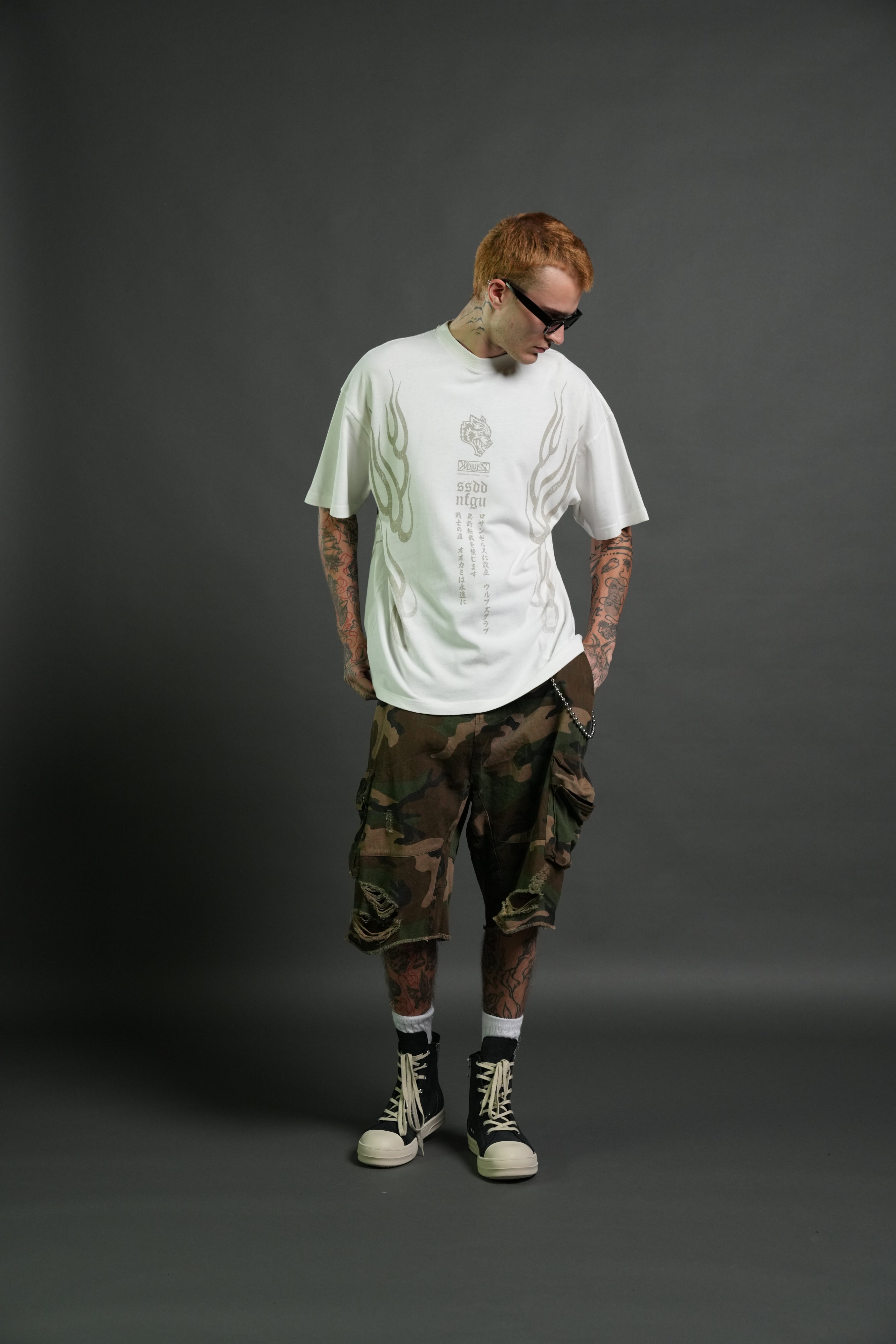 Gyomei Forever Premium Oversized Tee in Cream