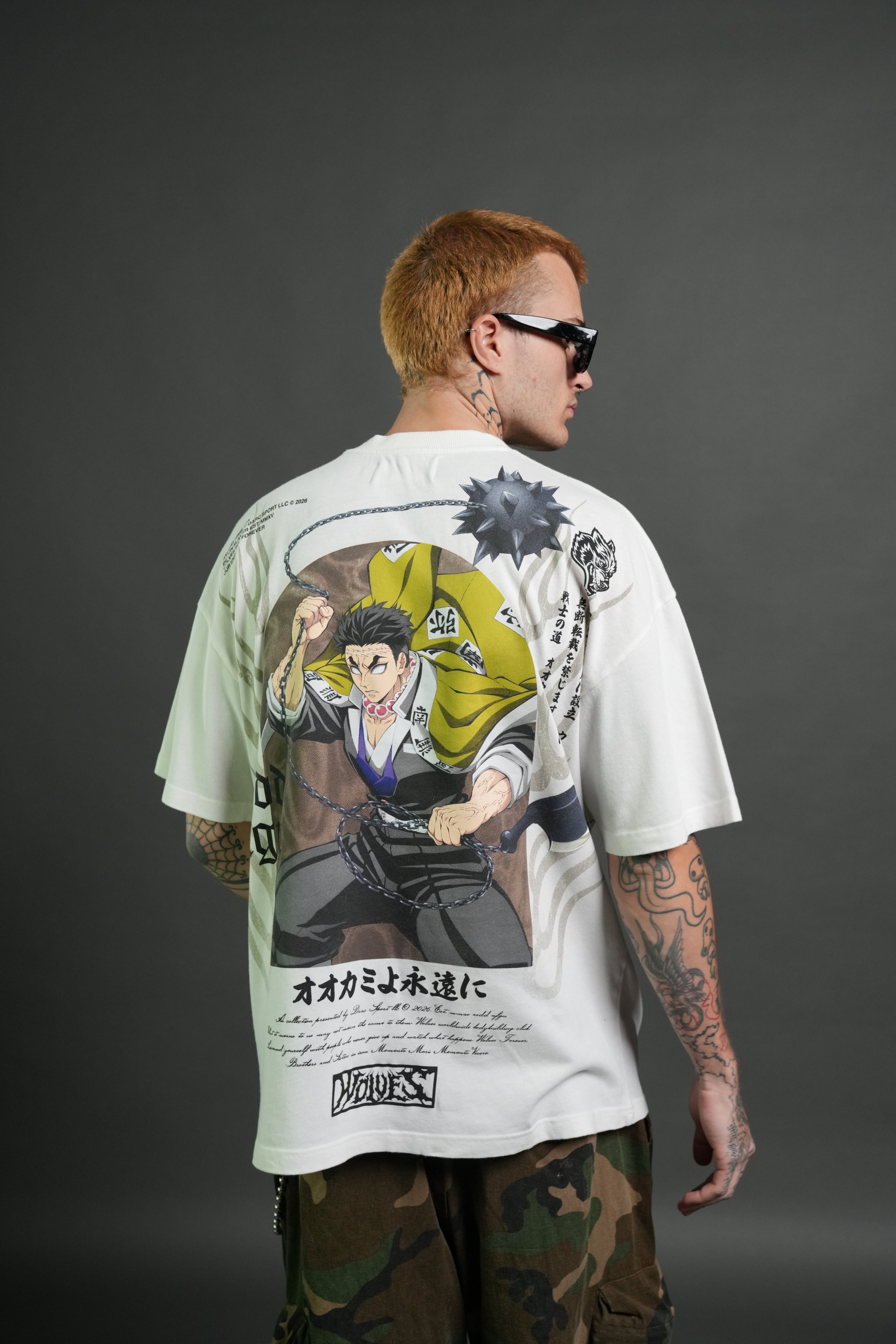 Gyomei Forever Premium Oversized Tee in Cream