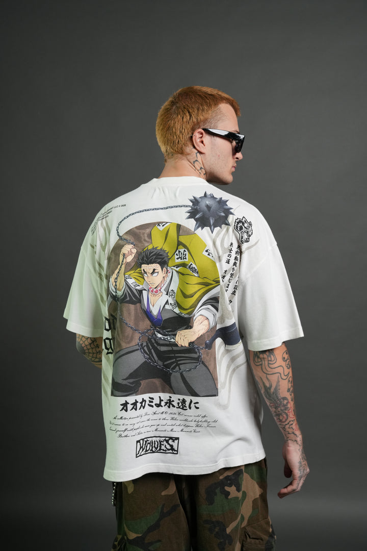 Gyomei Forever Premium Oversized Tee in Cream