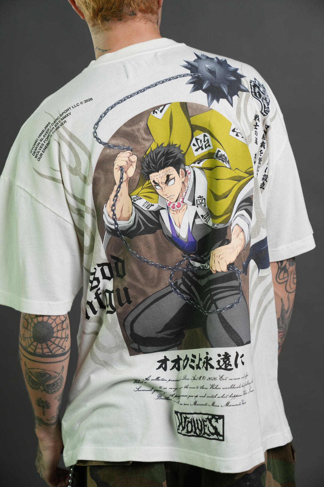 Gyomei Forever Premium Oversized Tee in Cream