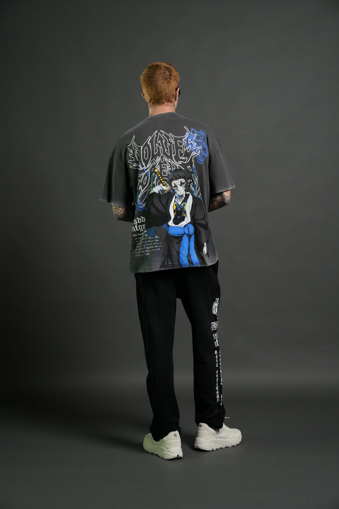 Relentless Premium Oversized Tee in Wolf Gray