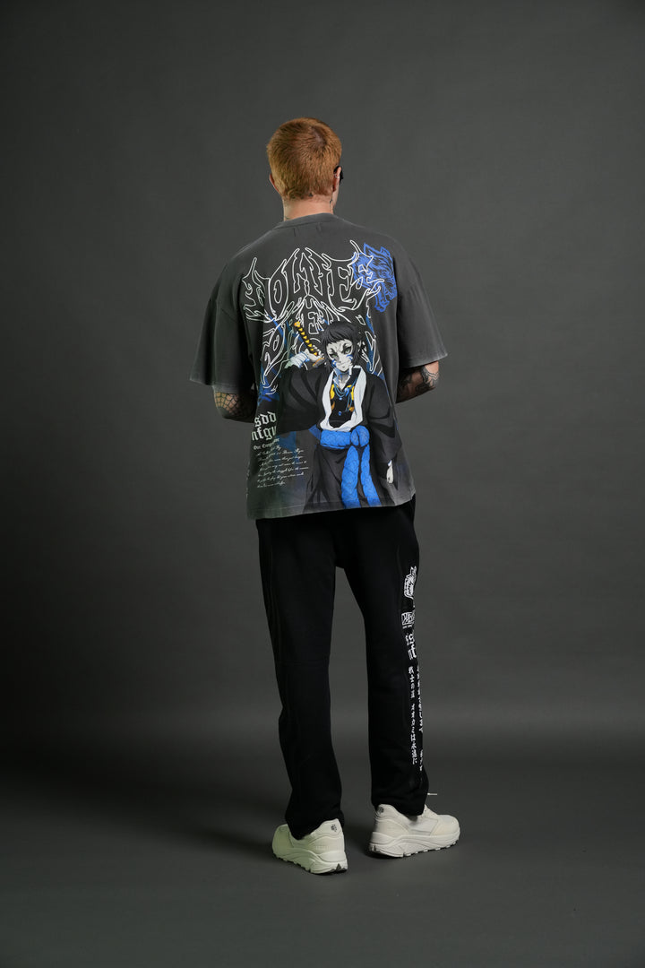 Relentless Premium Oversized Tee in Wolf Gray