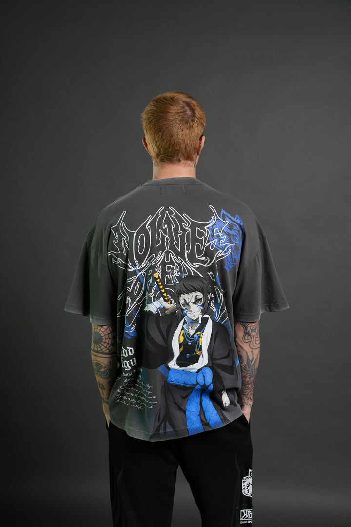 Relentless Premium Oversized Tee in Wolf Gray