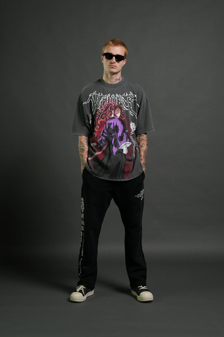 Blood Moon Premium Oversized Tee in Wolf Gray