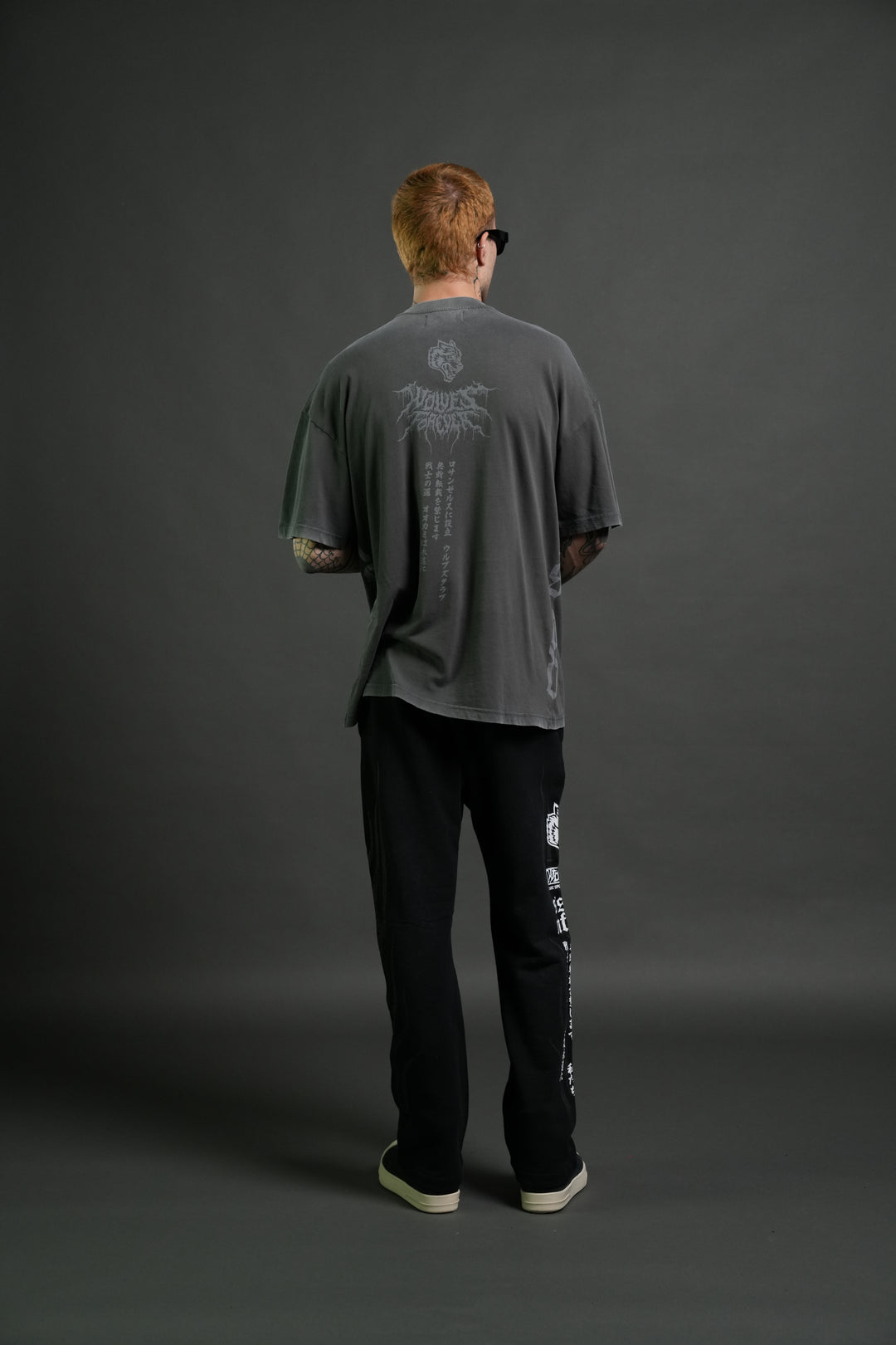 Blood Moon Premium Oversized Tee in Wolf Gray