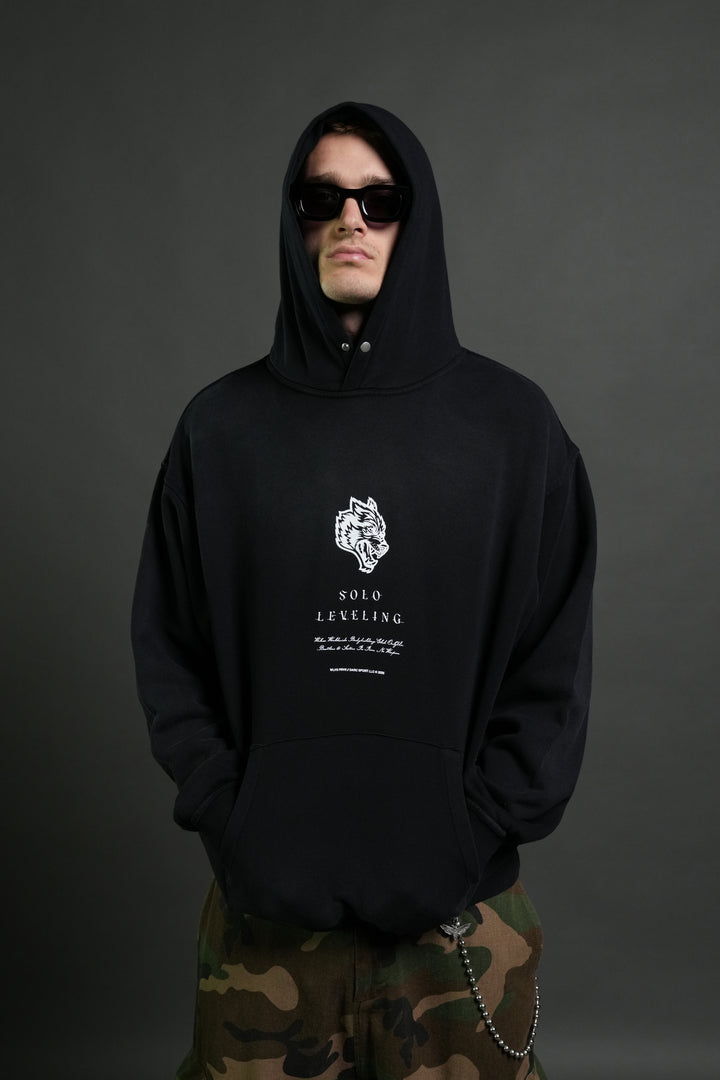 Celestial Knight "Pierce" Hoodie in Black Sun Fade
