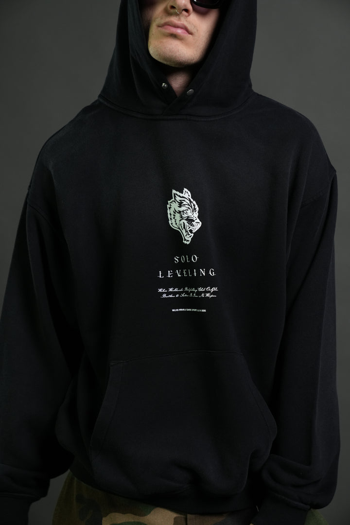 Celestial Knight "Pierce" Hoodie in Black Sun Fade