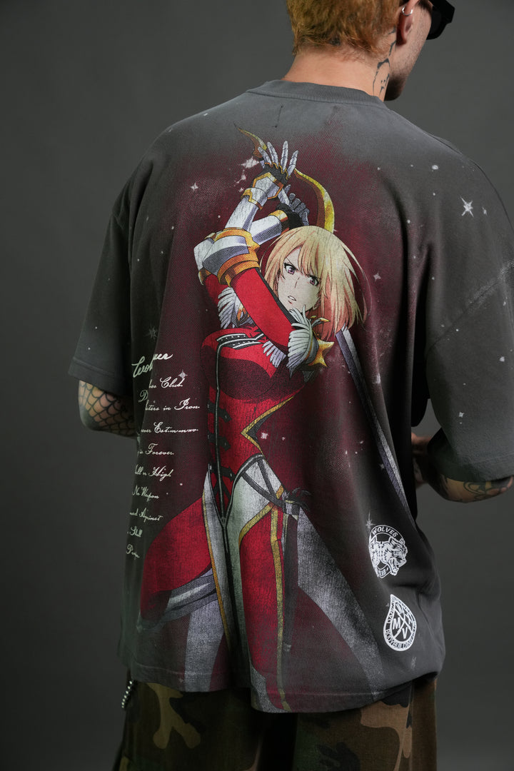 Celestial Knight Premium Oversized Tee in Wolf Gray