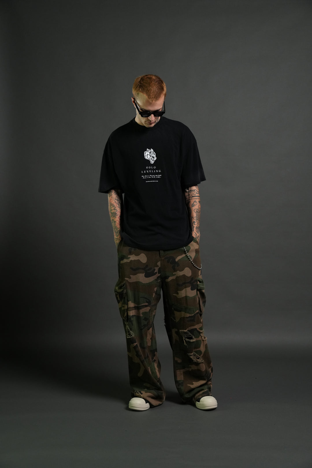 Celestial Knight Premium Oversized Tee in Black