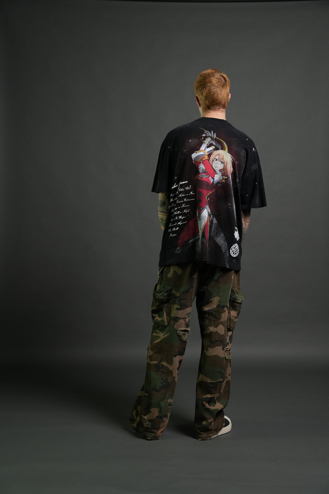 Celestial Knight Premium Oversized Tee in Black