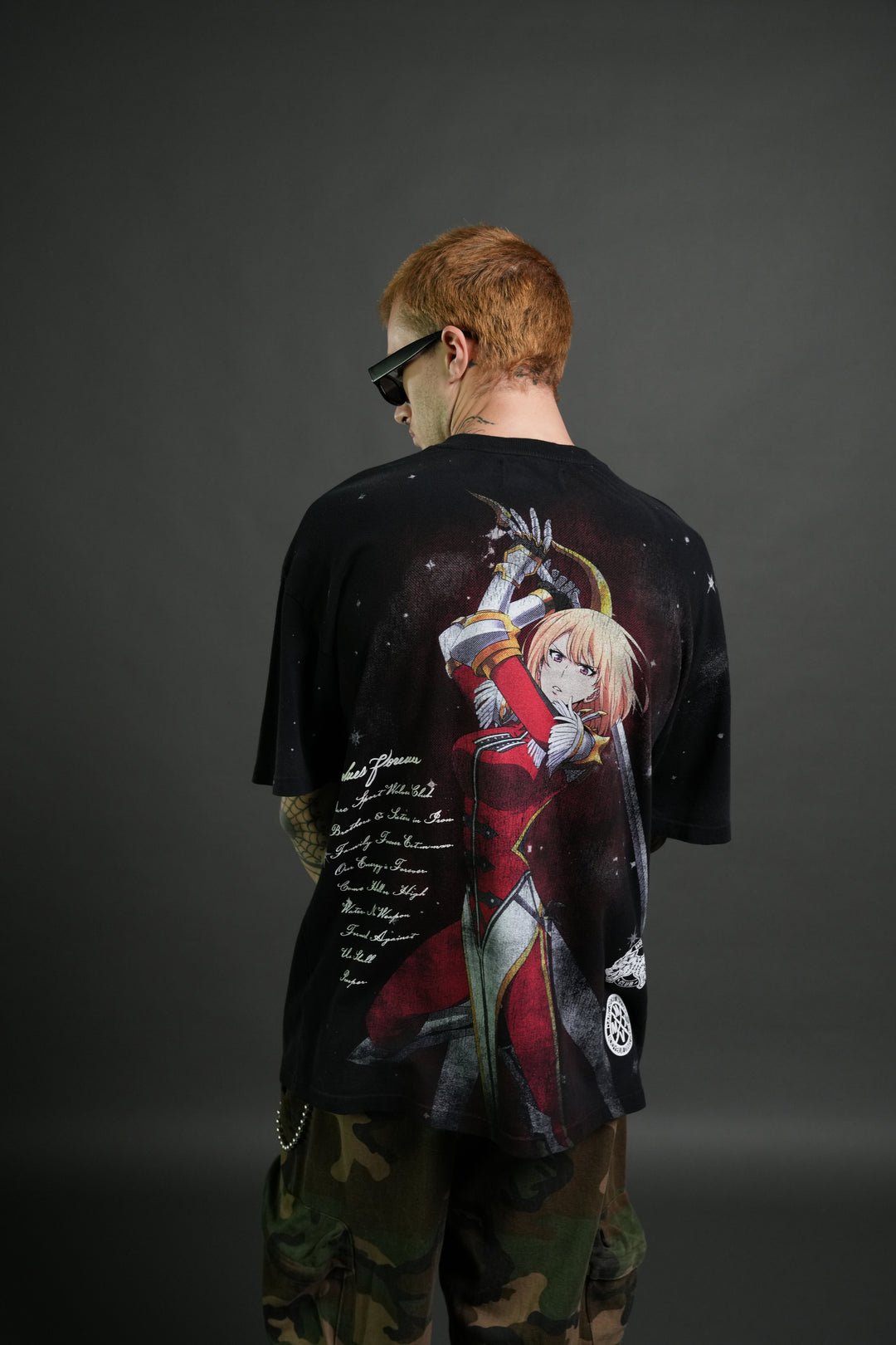 Celestial Knight Premium Oversized Tee in Black