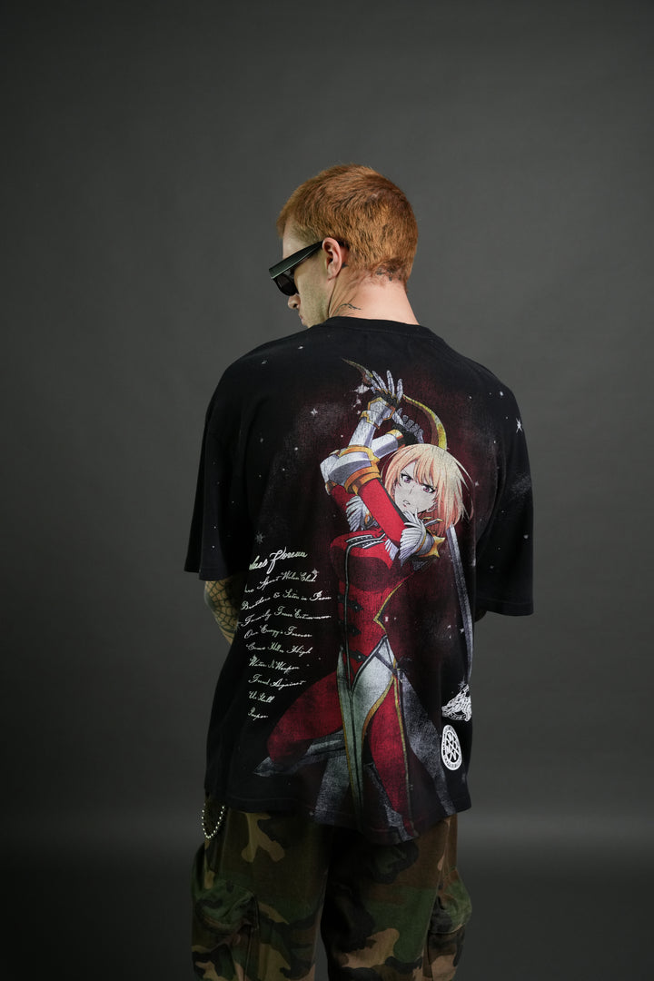 Celestial Knight Premium Oversized Tee in Black