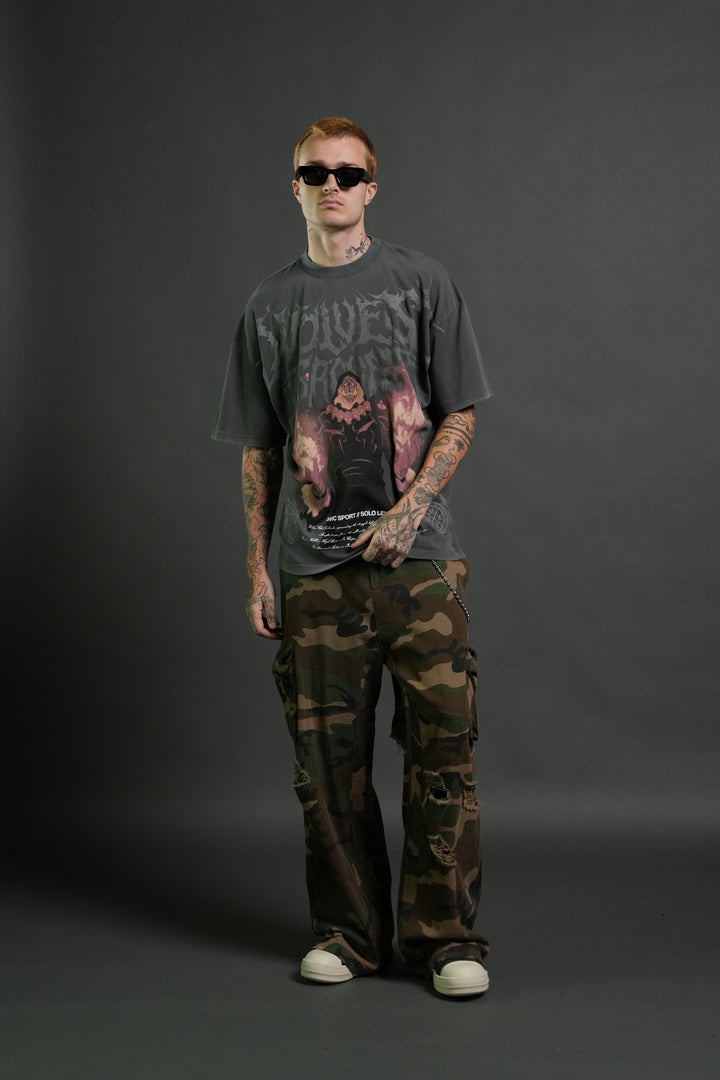 Darc Tusk Premium Oversized Tee in Wolf Gray