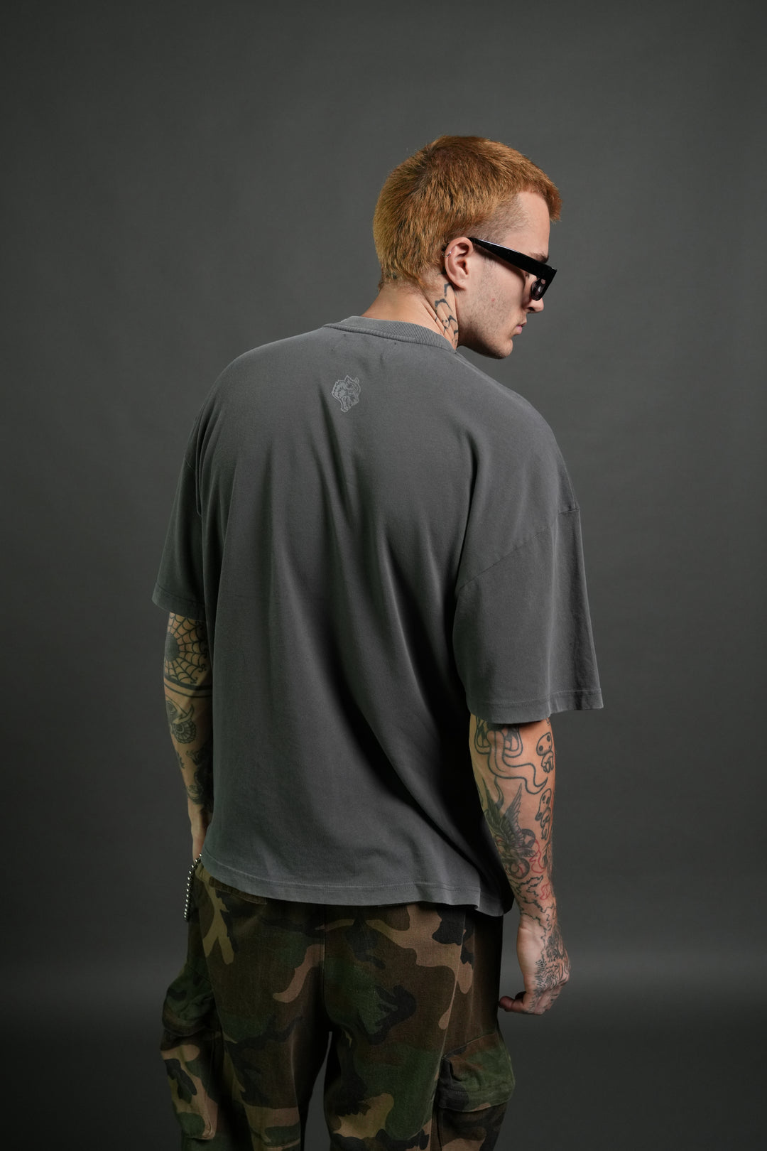 Darc Tusk Premium Oversized Tee in Wolf Gray