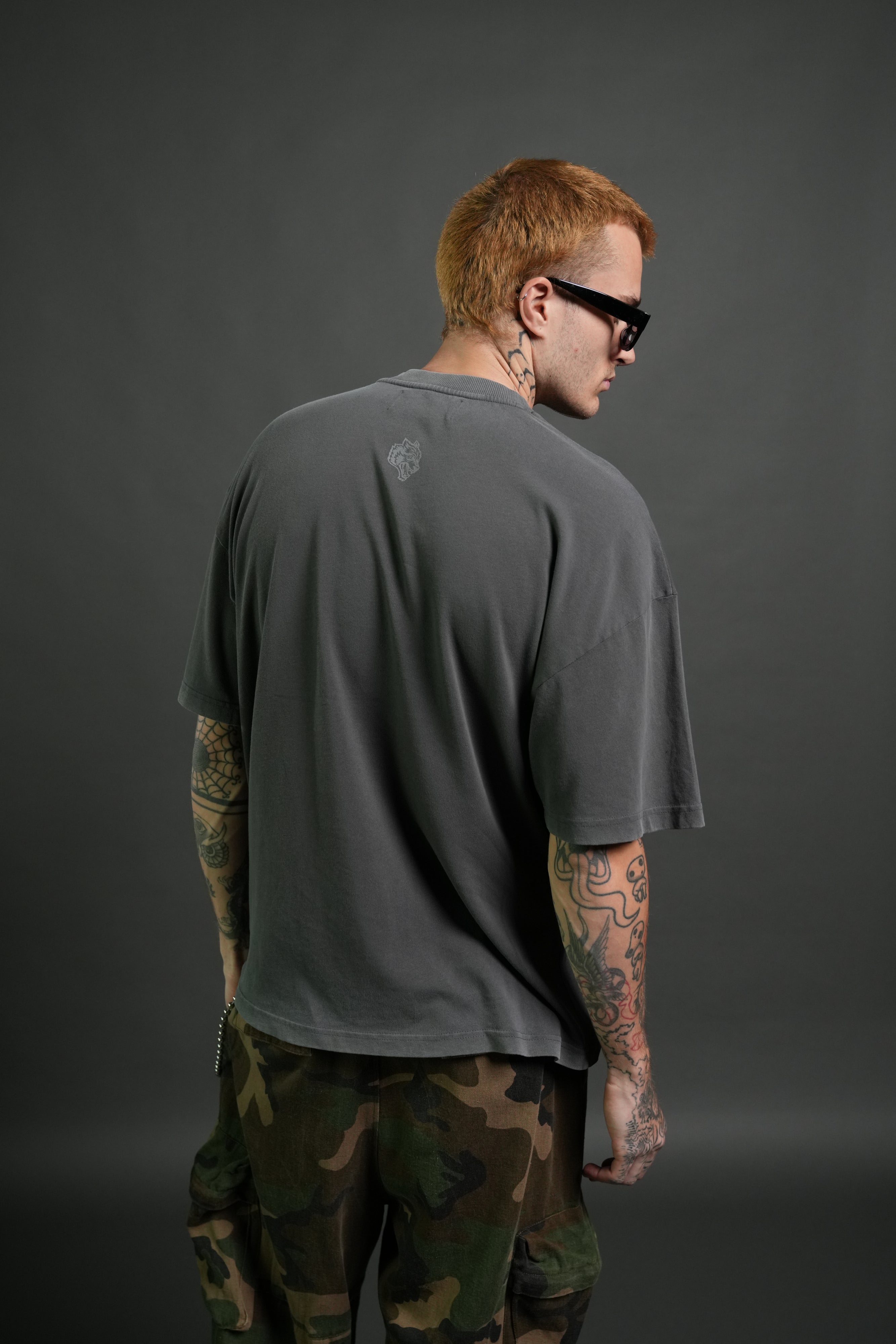 Darc Tusk Premium Oversized Tee in Wolf Gray