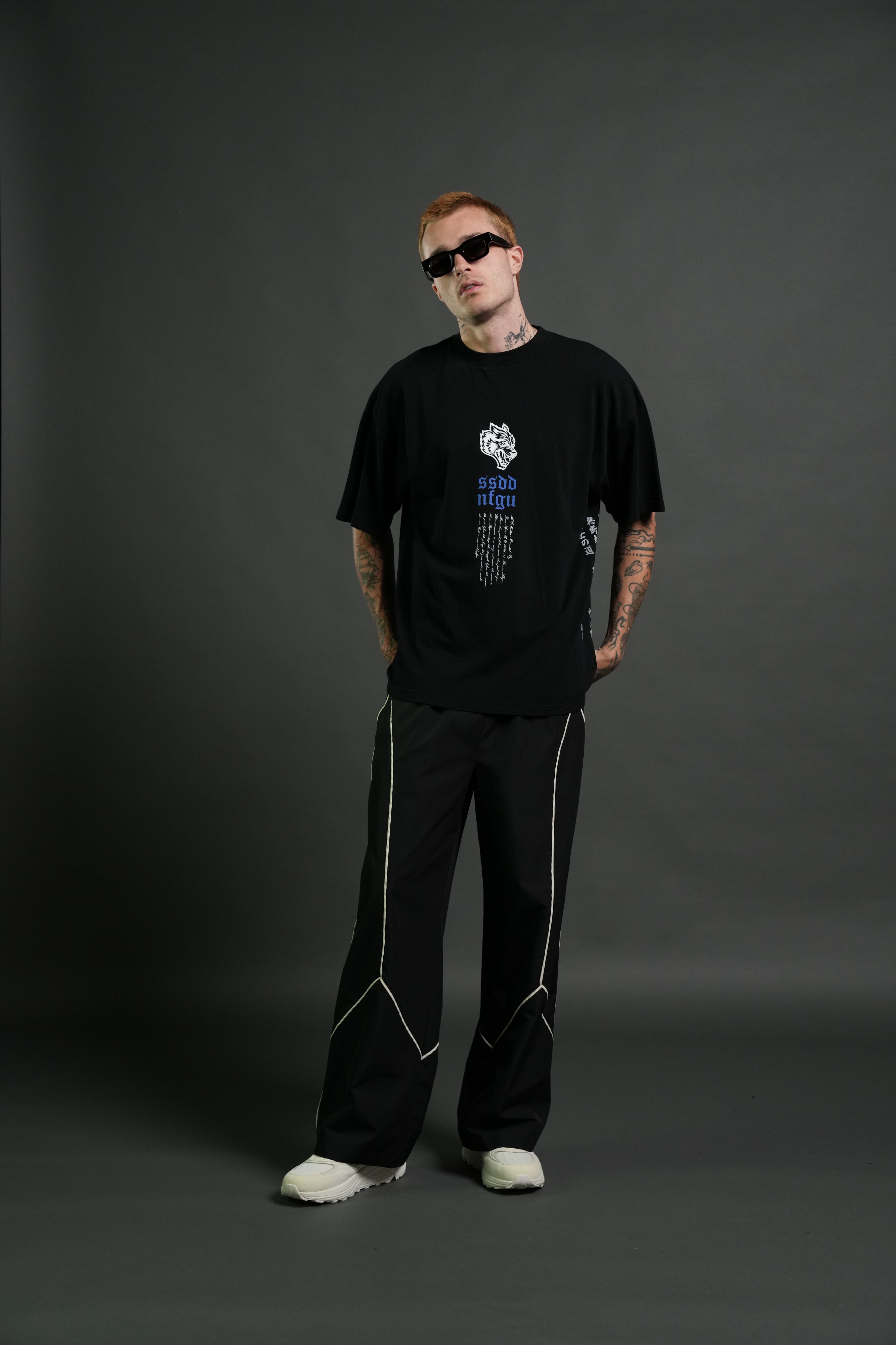 Relentless Premium Oversized Tee in Black