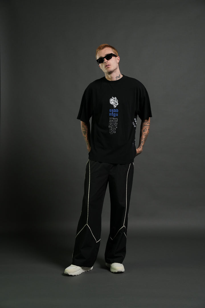 Relentless Premium Oversized Tee in Black