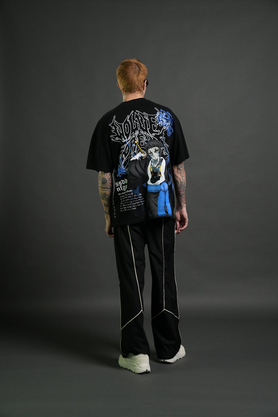Relentless Premium Oversized Tee in Black